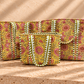 Handblock Tote Bag | Yellow Floral