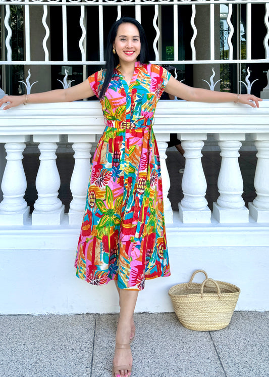 Kiara Cotton Dress | Flourish Amber