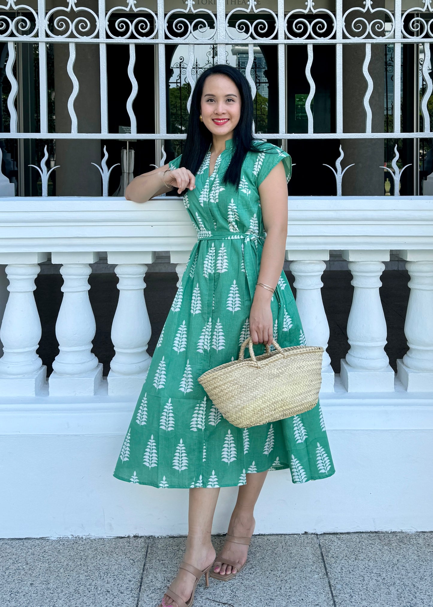 Kiara Cotton Dress | Jolly Green
