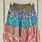 Mini Silky Patchwork Skirt