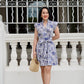Sera Mini Dress - Floral Navy