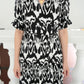 Della Wrap Dress - Monochrome Ikat [LAST PIECE]