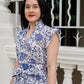 Sera Mini Dress - Floral Navy