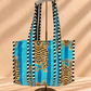 Handblock Tote Bag | Blue Tiger