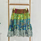 Mini Silky Patchwork Skirt