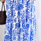 Zenus Handblock Skirt | Porcelain Blue