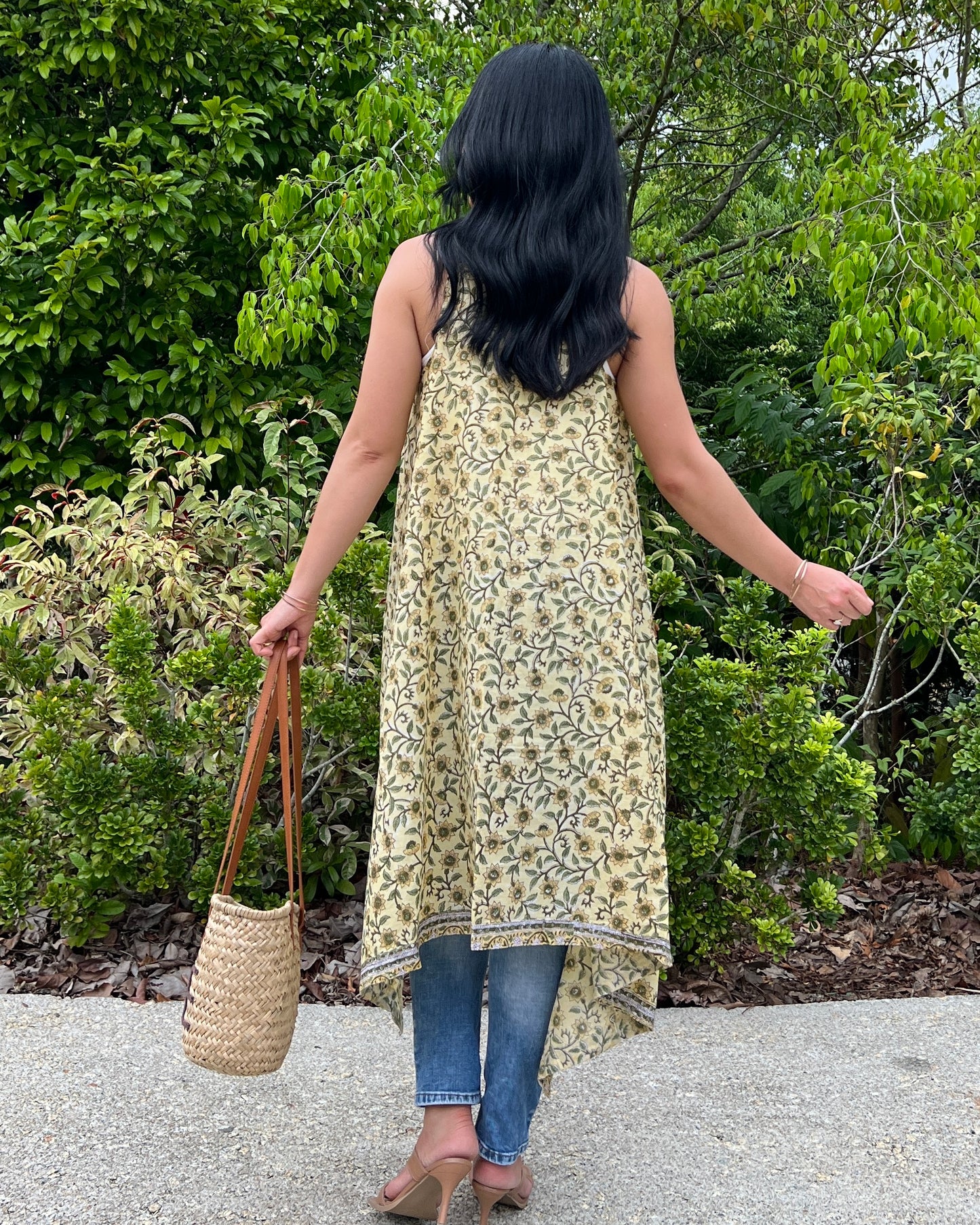 Cape Vest in Cotton Block Print - 5 Prints