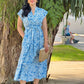 Kiara Cotton Dress - Coastal Blue [ DM for availability in store ]