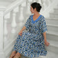 Camille Dress - Tribal Blue