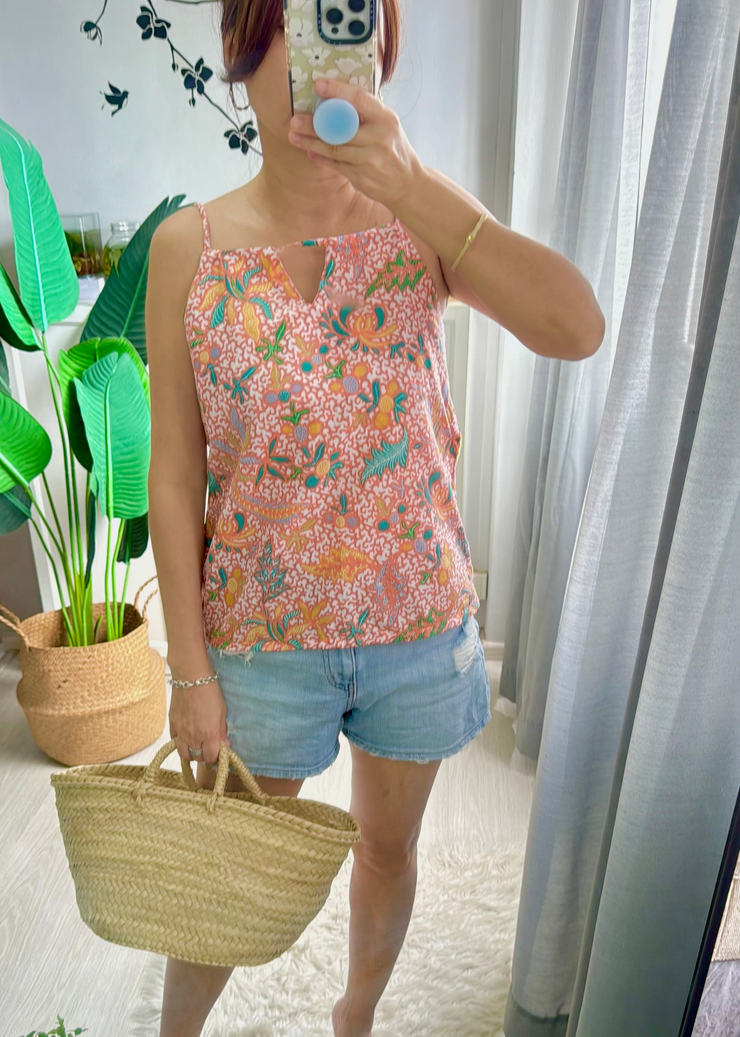 Brisa Batik Top | Orange Pop