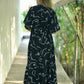 Nori Maxi Dress -Portrait Black