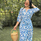 Nyla Cotton Dress - Blue Bliss