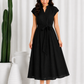 Kiara Lurex Cotton Dress | Black Bronze Lurex
