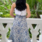 Mara Wrap Skirt | Floral Blue