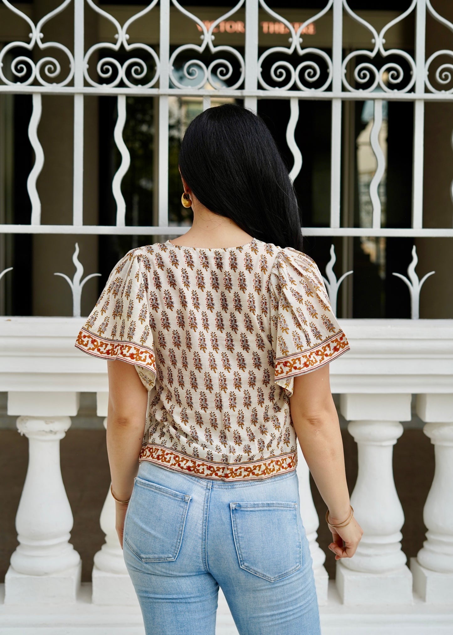 Hali Cotton Top | Boho Brown