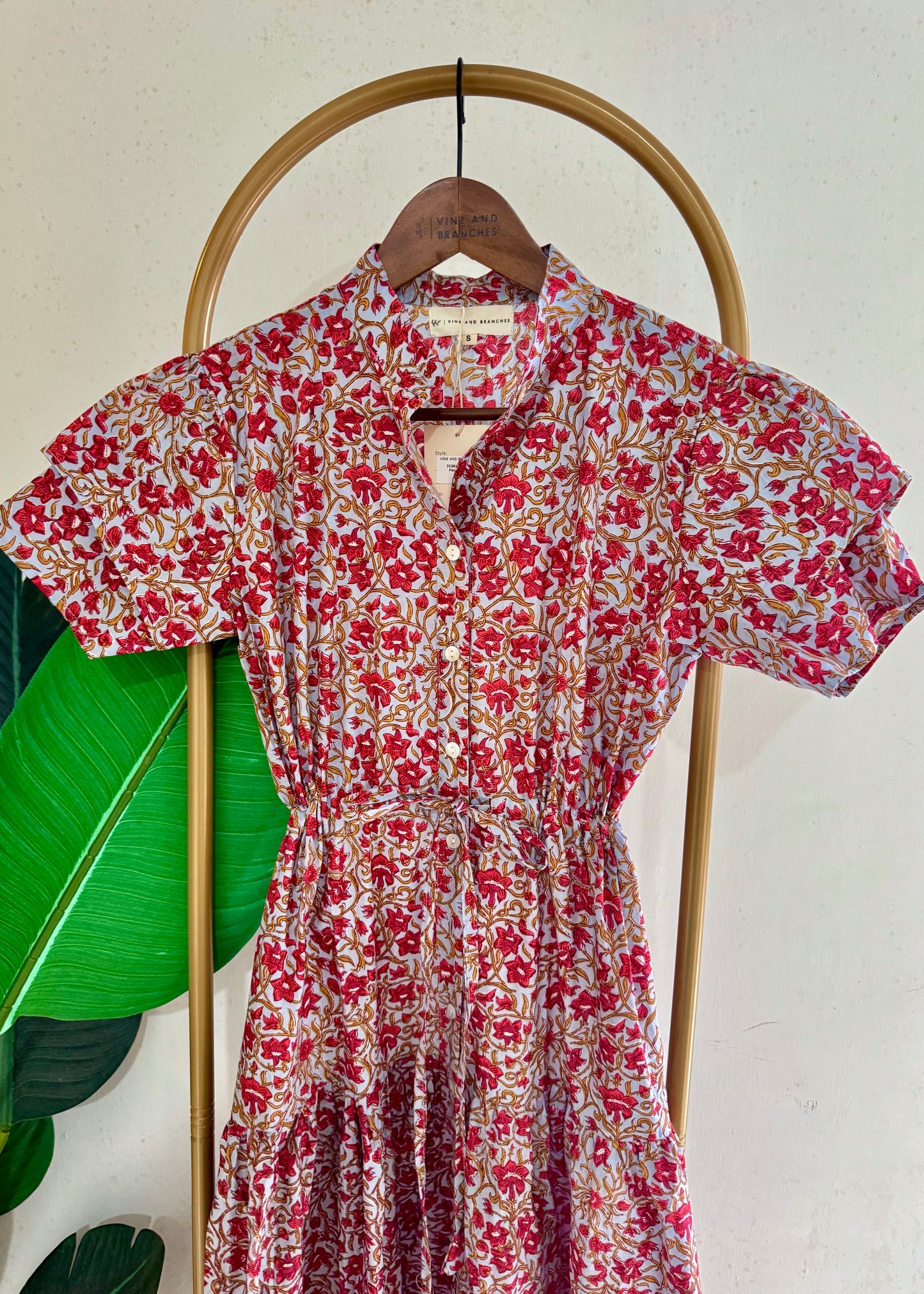 Debra Maxi Dress - Peony Red