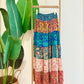 Silky Patchwork Skirt