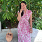 Kiara Cotton Dress - Pink Blossom