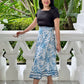 Mara Wrap Skirt | City Blue
