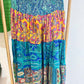Silky Patchwork Skirt