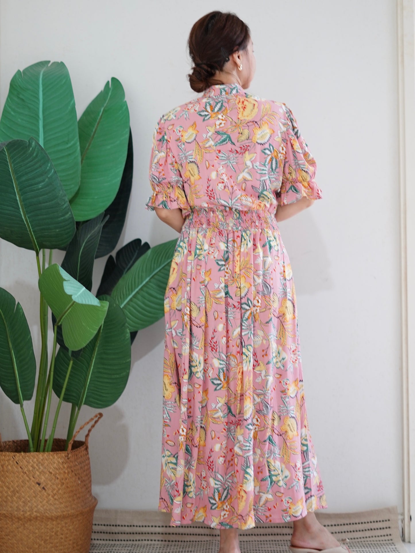 Calla Dress | Coral Pink