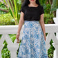 Mara Wrap Skirt | City Blue