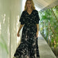 Nori Maxi Dress -Portrait Black