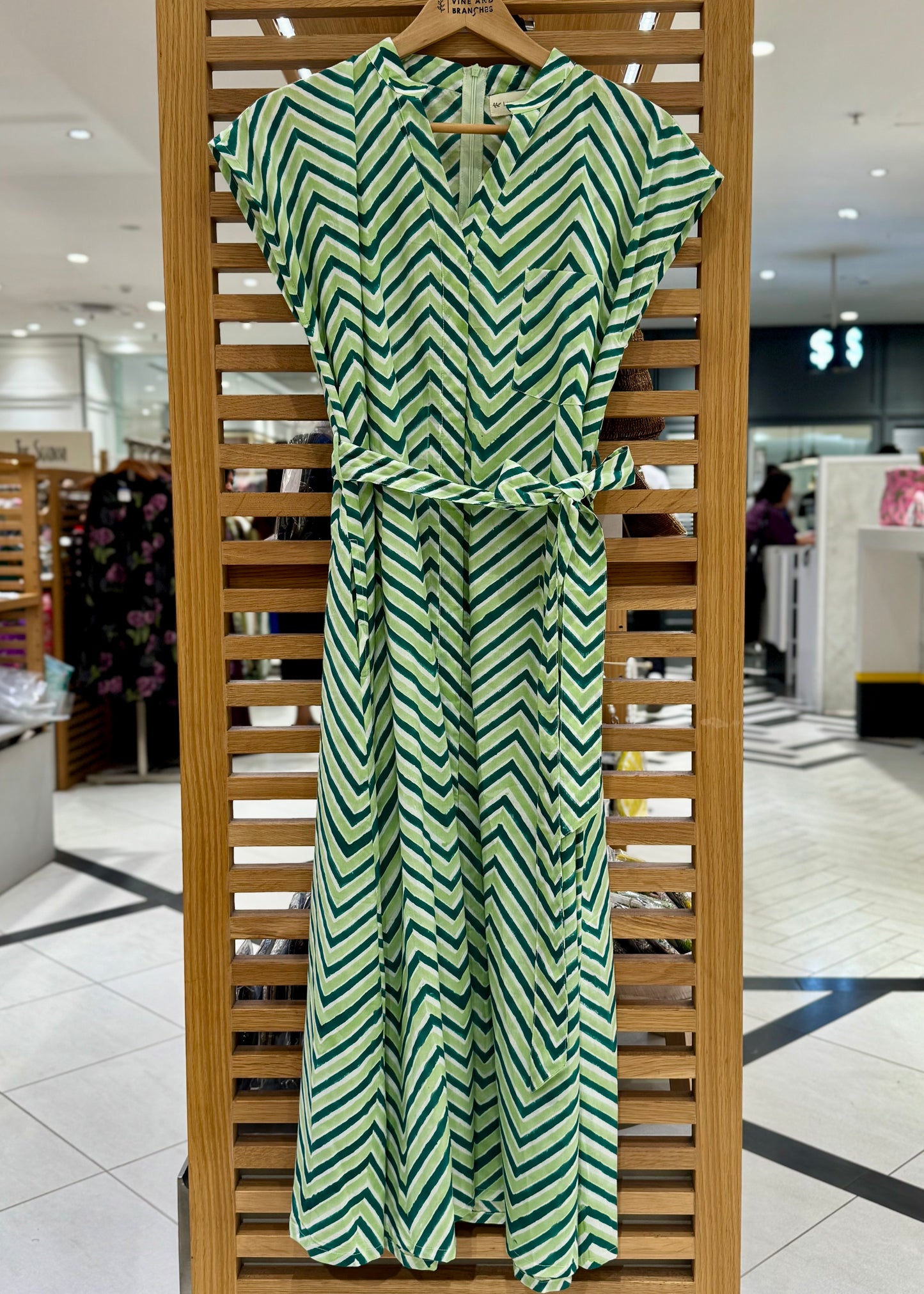 Kiara Cotton Dress | City Green