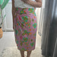 Naomi Wrap Skirt - Batik Pink Green
