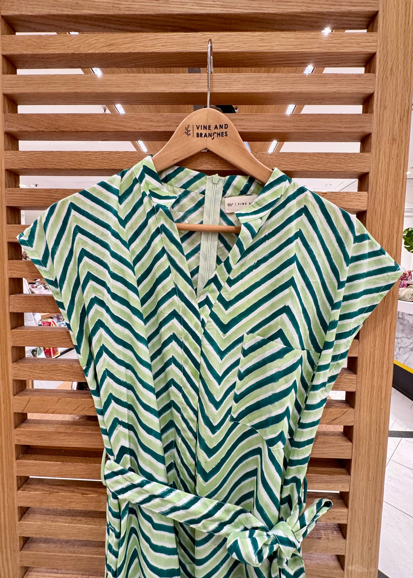 Kiara Cotton Dress | City Green