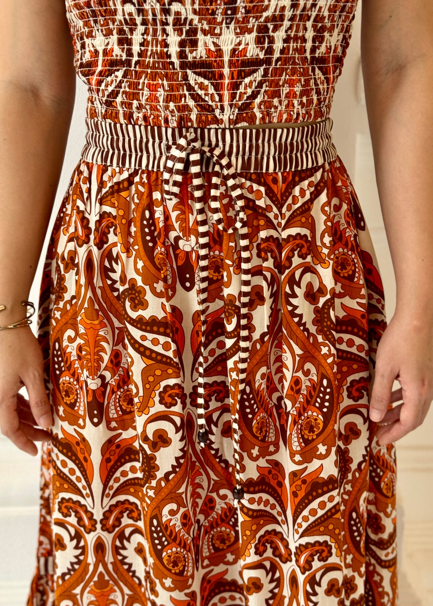 Danker Skirt - Brown Paisely