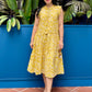 Lacey Cotton Dress | Ruffles Yellow