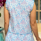 Lacey Cotton Dress | Ruffles Blue