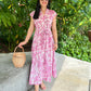 Kiara Cotton Dress - Pink Blossom
