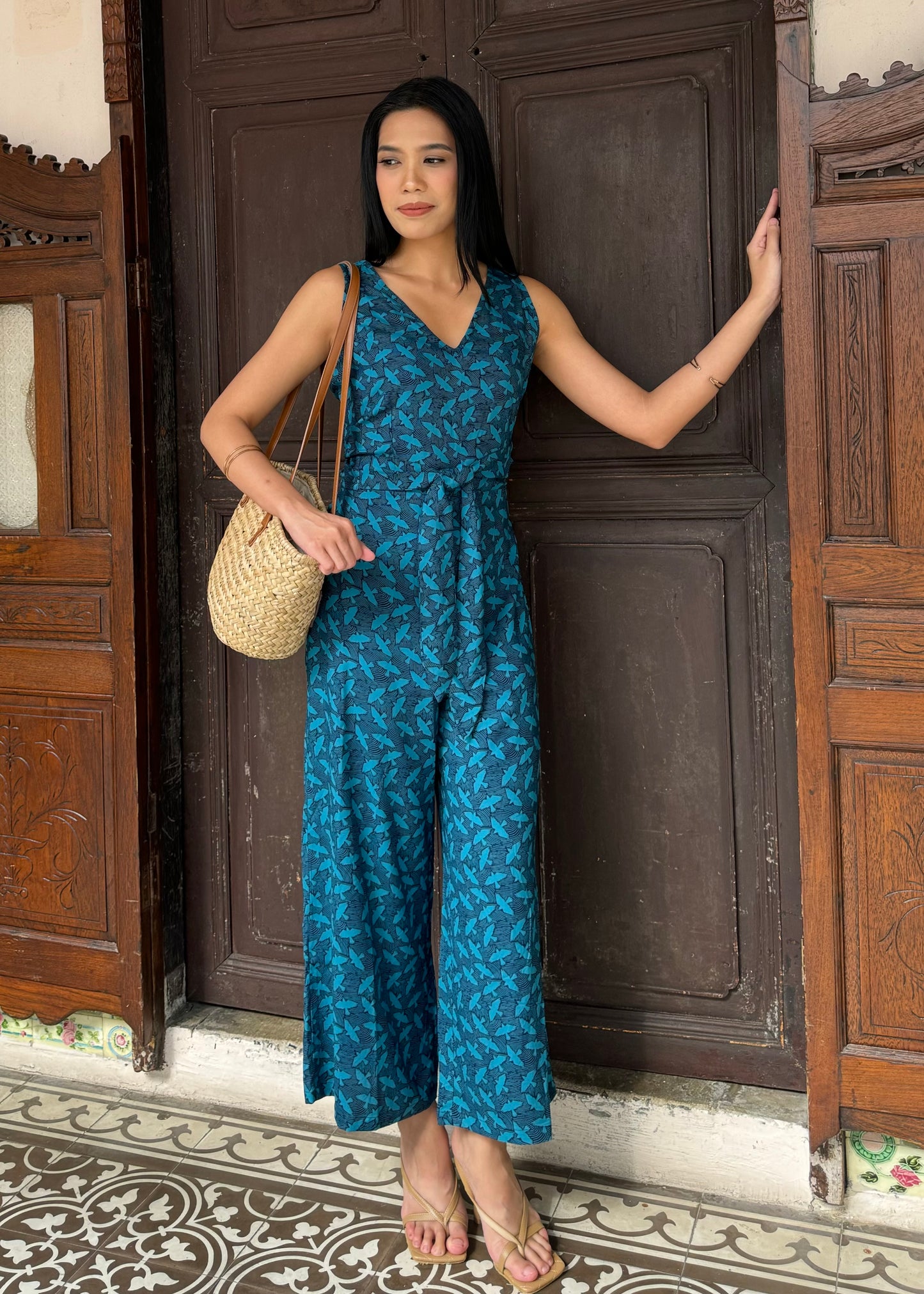 Kali Jumpsuit | Blue Flock