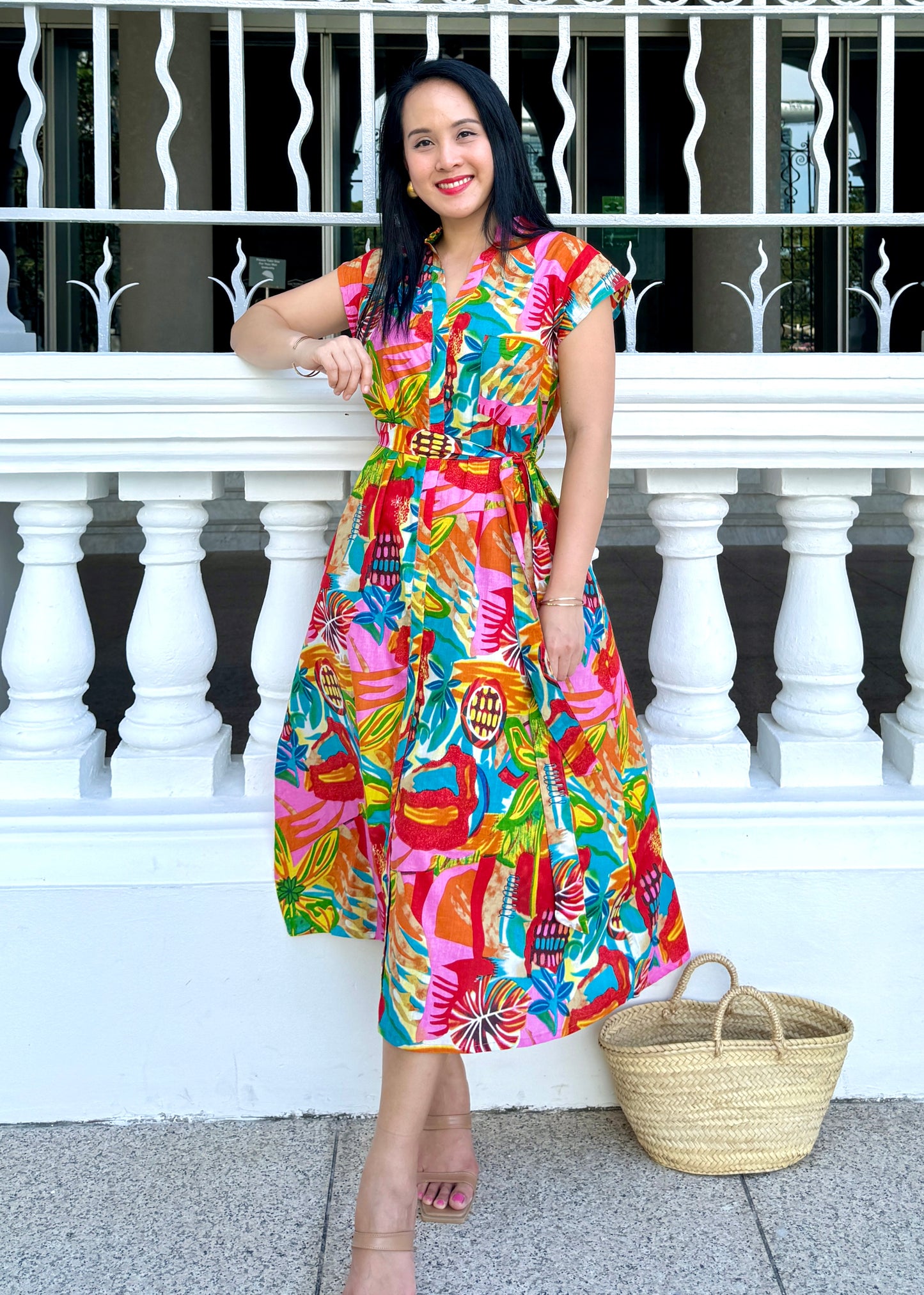 Kiara Cotton Dress | Flourish Amber