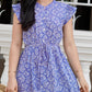 Felice Frill Sleeve Dress | Summer Blue