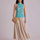 Eka Halter Batik Top | Turquoise Bloom