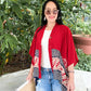 Batik Kimono- Audrey Red Batik