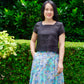 Suzie Batik A-line Skirt - Botanic Green