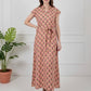 Kiara Cotton Dress | Peach Garden