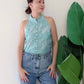Eka Halter Batik Top | Turquoise