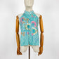 Eka Halter Batik Top | Turquoise Bloom