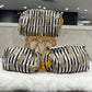 Handblock Cotton Pouch |  Mono Leopard