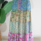 Silky Patchwork Skirt | Patchwork Orange