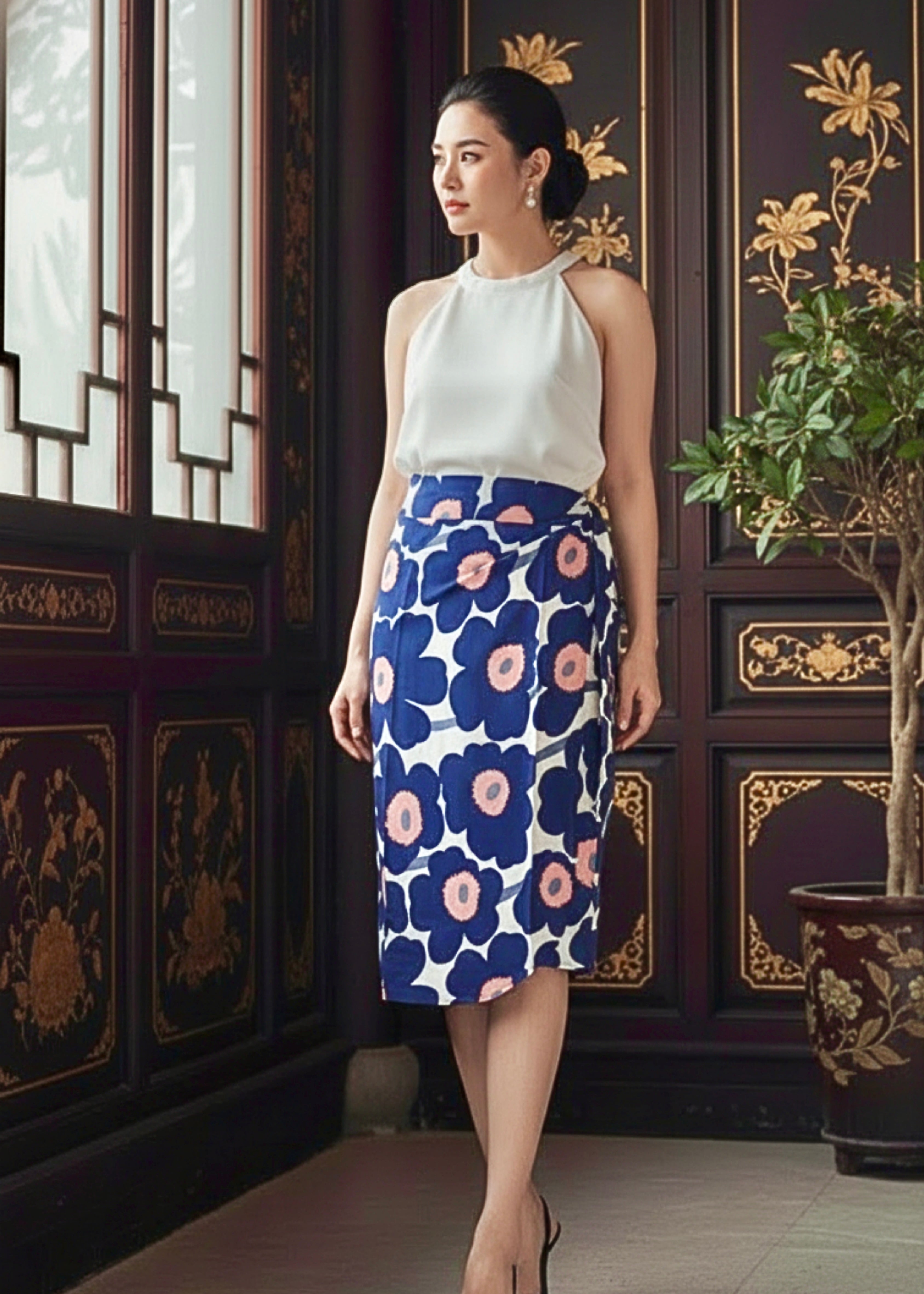 Naomi Skirt – vine and branches