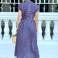 Kiara Cotton Dress | Blue Charm