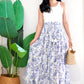 Zenus Handblock Skirt | Periwinkle
