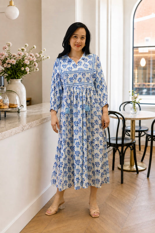 Daphne Dress | Pastel Blue