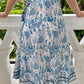 Mara Wrap Skirt | City Blue